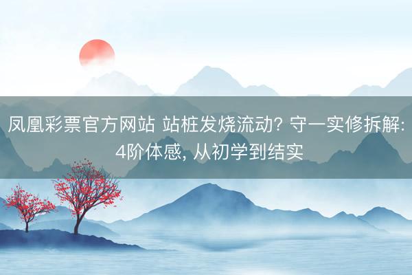 凤凰彩票官方网站 站桩发烧流动? 守一实修拆解: 4阶体感, 从初学到结实